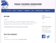 Tablet Screenshot of ithacateachers.org